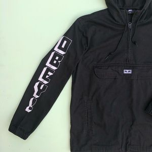 Obey New World 3 black Anorak Hoodie jacket